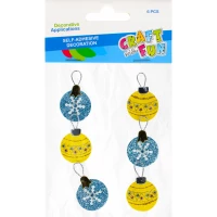 1. Craft With Fun Ozdoba Dekoracyjna Bombki Naklejki Zdobienie 480412